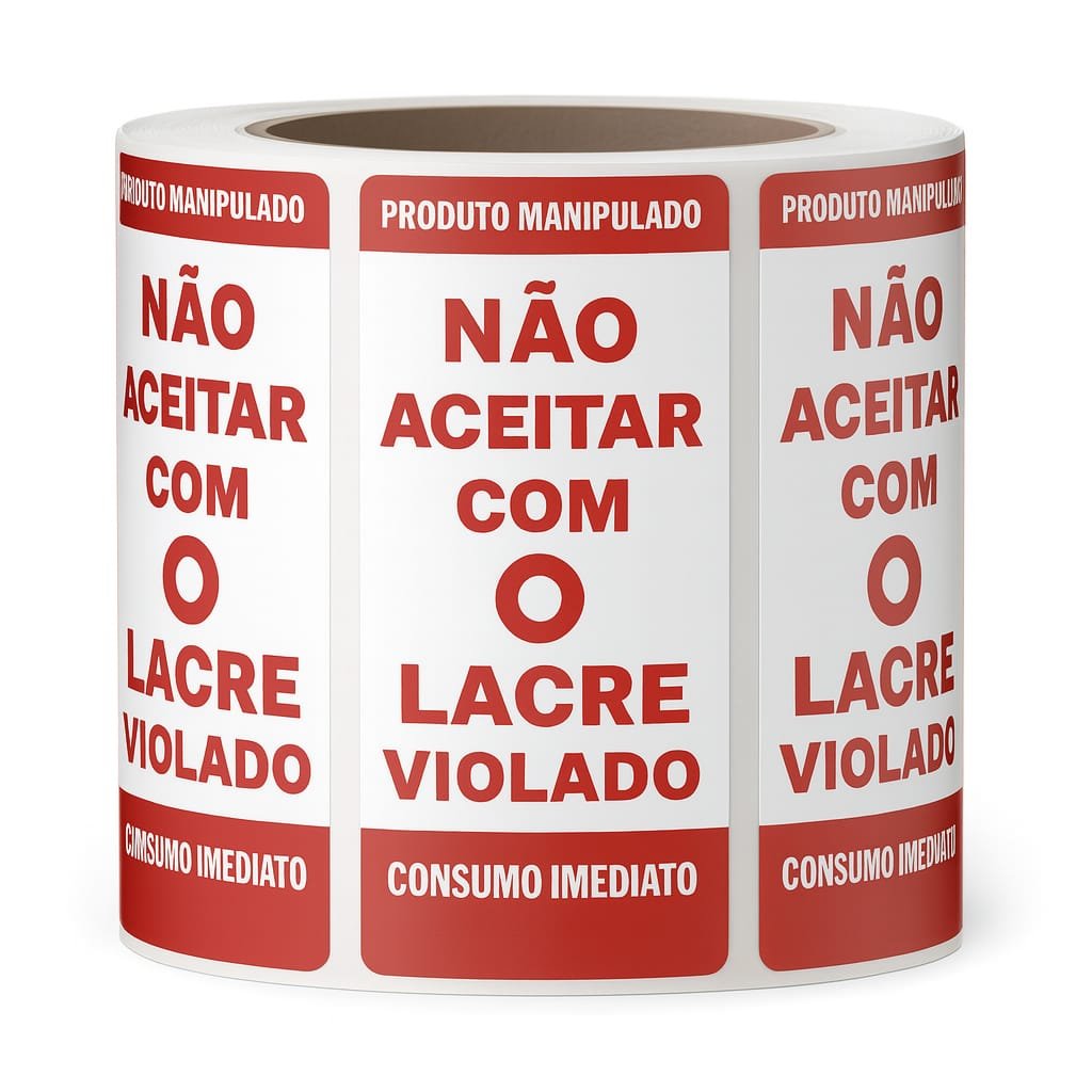 Lacre Etiqueta (Rolo) — Zenith Lacres