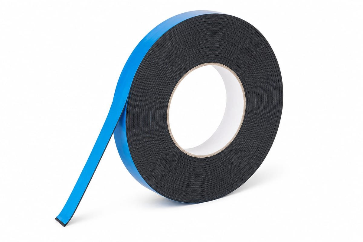 Fita Dupla Face de Espuma com Liner Azul