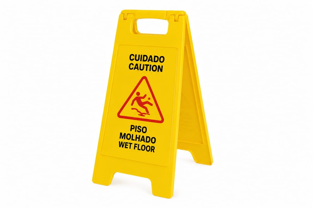 Placa de Piso Molhado