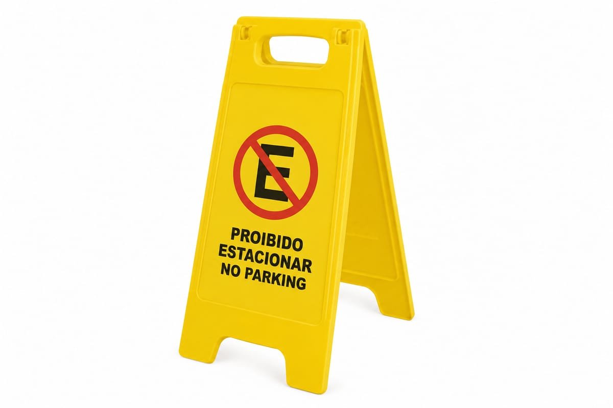 Placa Proibido Estacionar